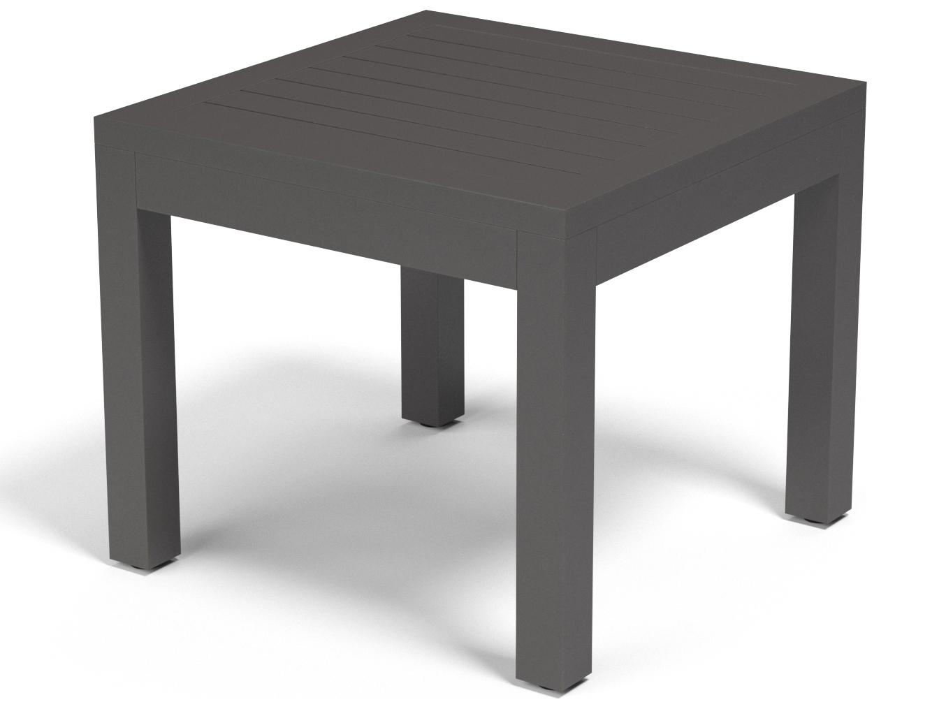 Sunset West Vegas Aluminum Square Outdoor Patio End Table