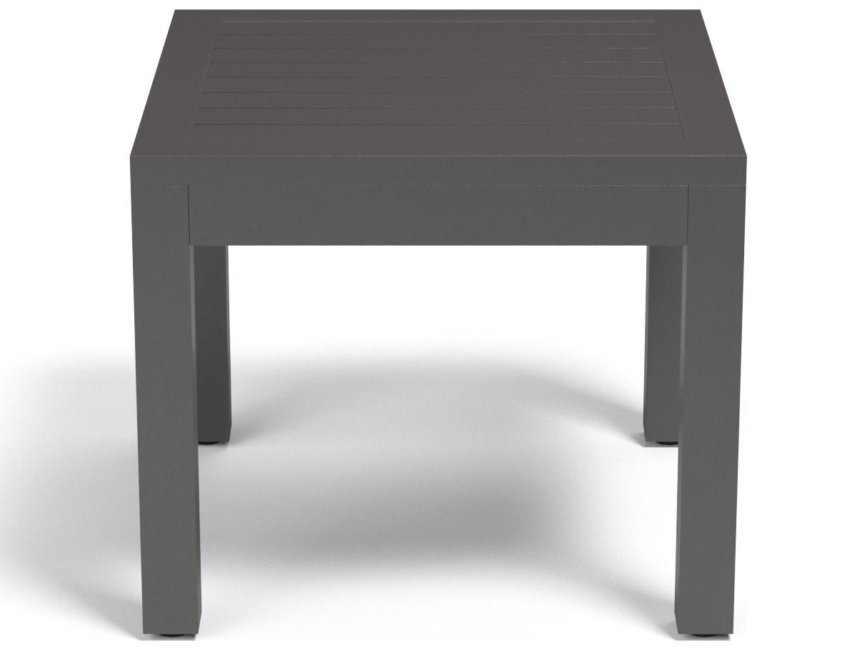 Sunset West Vegas Aluminum Square Outdoor Patio End Table