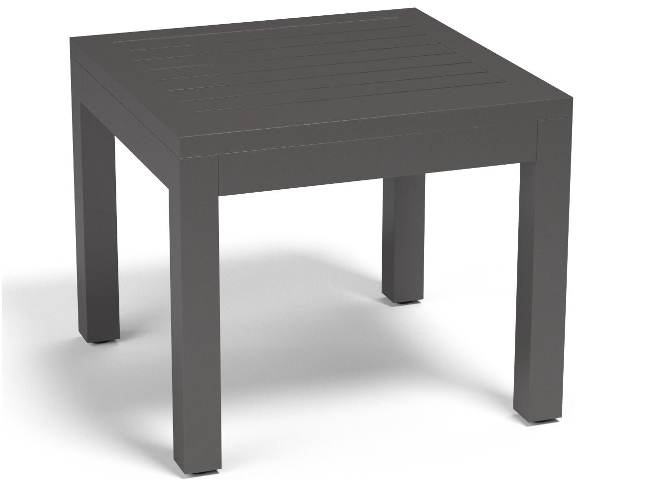 Sunset West Vegas Aluminum Square Outdoor Patio End Table