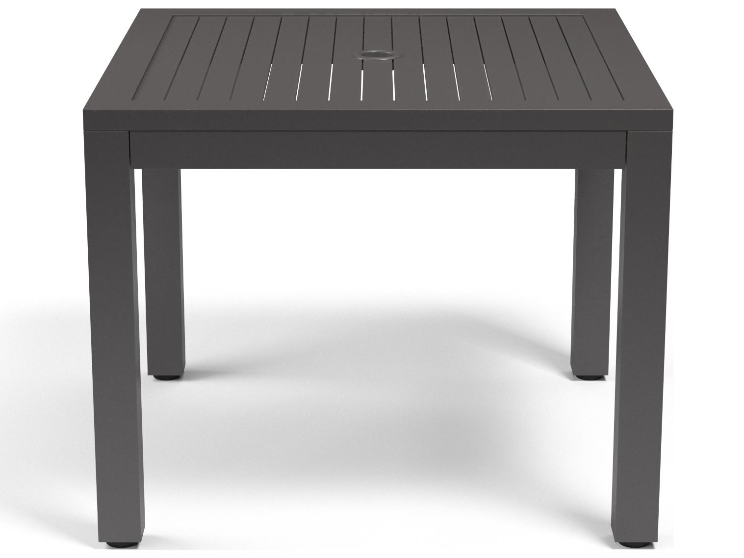 Sunset West Vegas Aluminum Square Outdoor Patio Dining Table