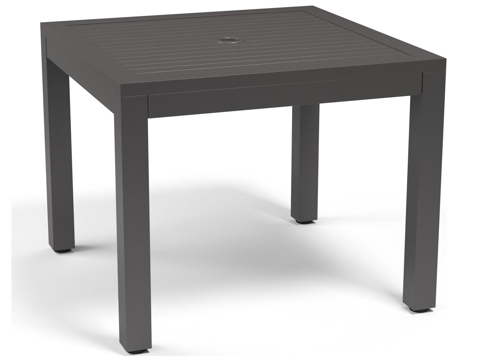Sunset West Vegas Aluminum Square Outdoor Patio Dining Table