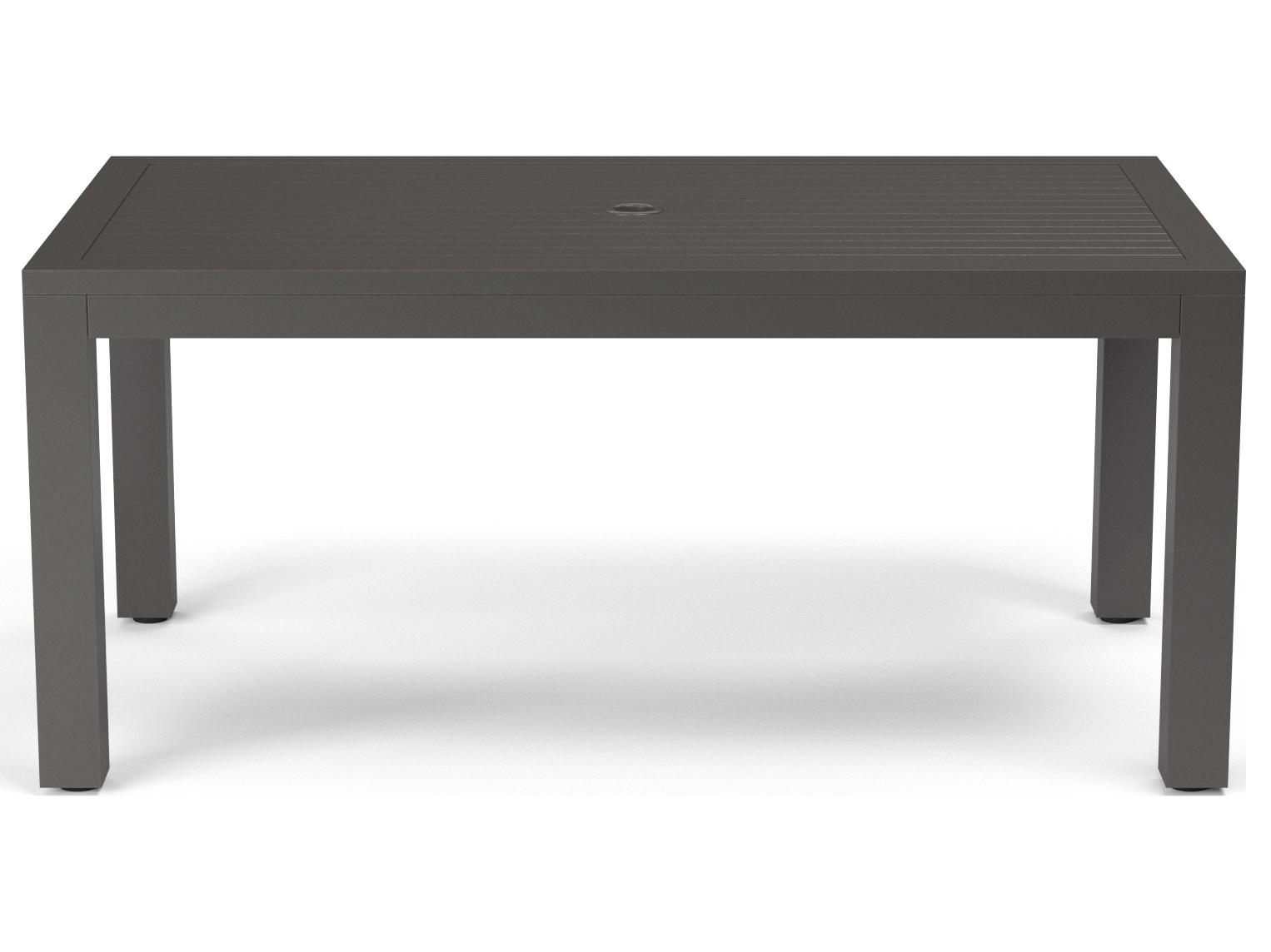 Sunset West Vegas Aluminum Rectangular Patio Dining Table