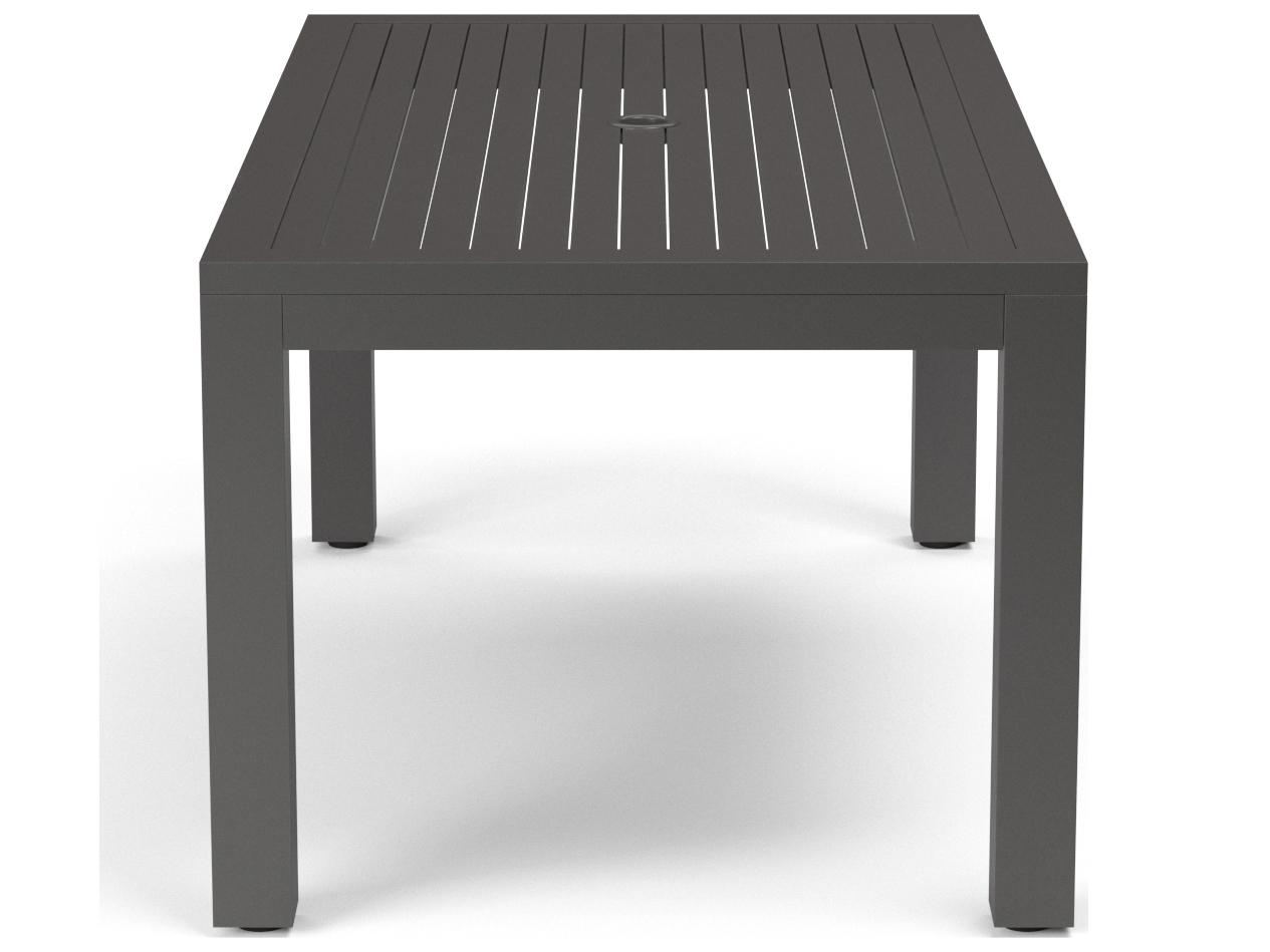 Sunset West Vegas Aluminum Rectangular Patio Dining Table