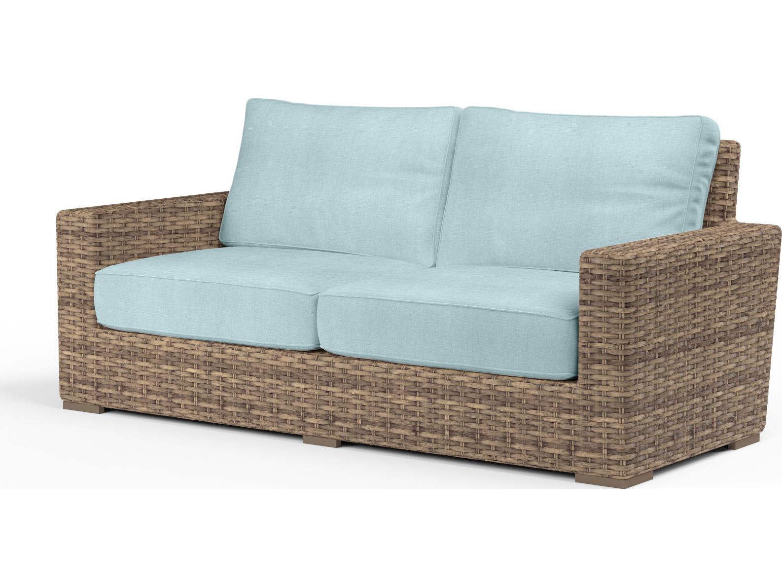 Sunset West Havana Wicker Outdoor Patio Loveseat