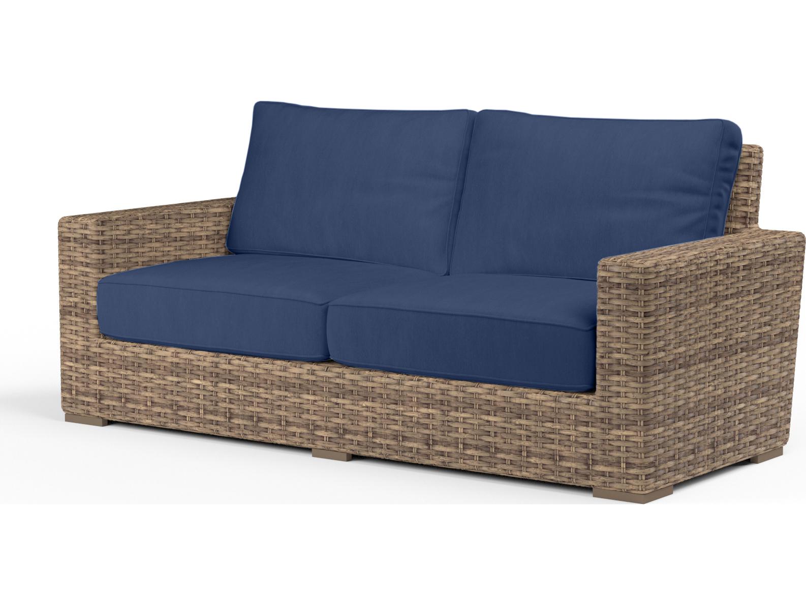 Sunset West Havana Wicker Outdoor Patio Loveseat