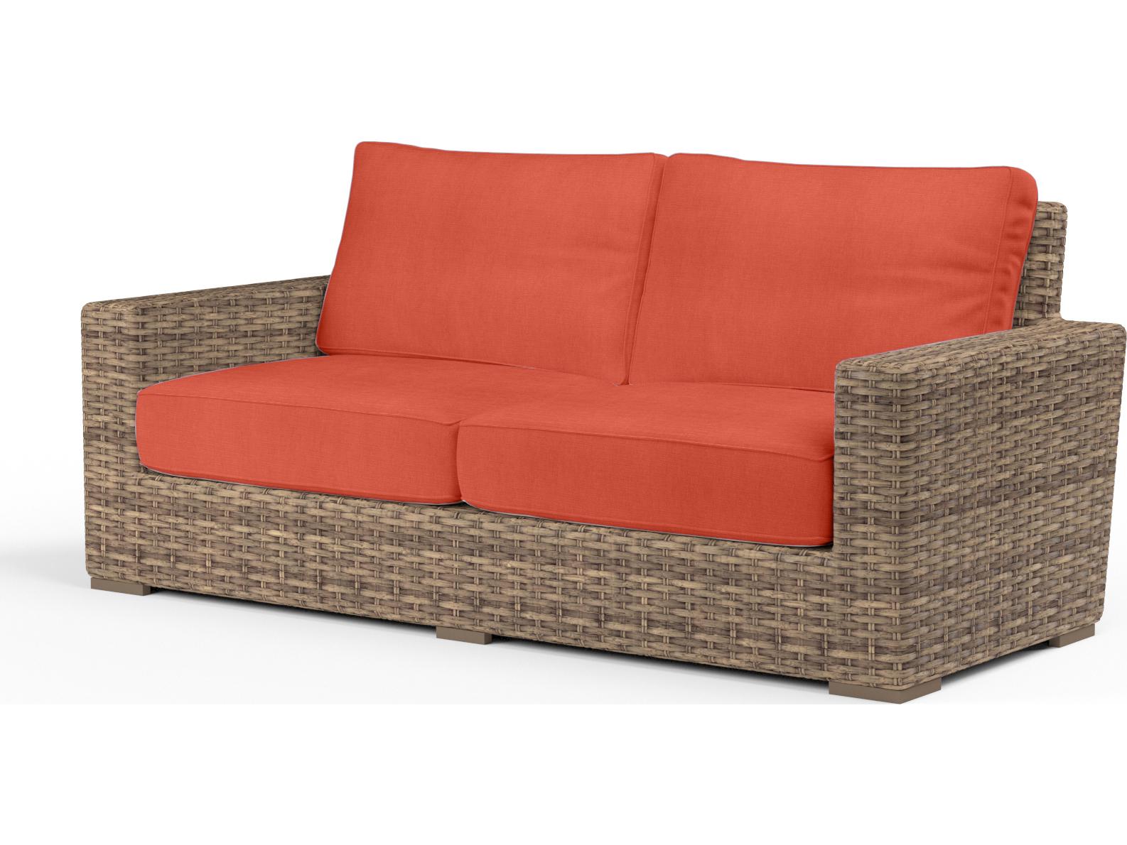 Sunset West Havana Wicker Outdoor Patio Loveseat