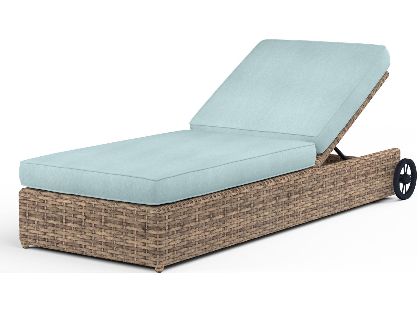 Sunset West Havana Wicker Adjustable Patio Chaise Lounge