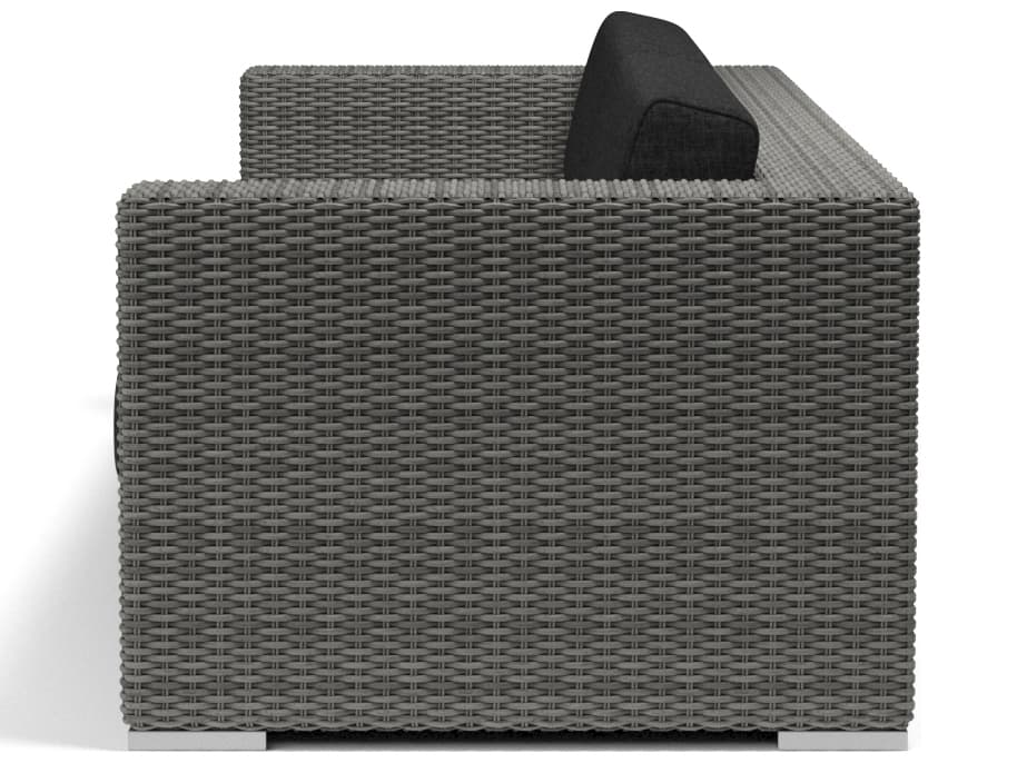 Sunset West Emerald II Wicker Outdoor Sofa in Spectrum Carbon