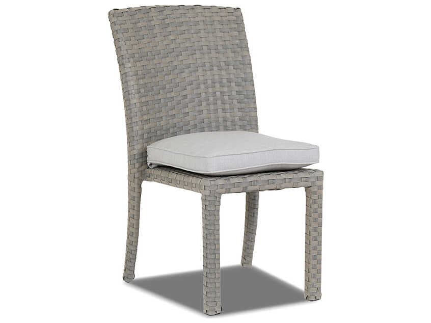 Sunset West Majorca Wicker Armless Outdoor Dining Chair