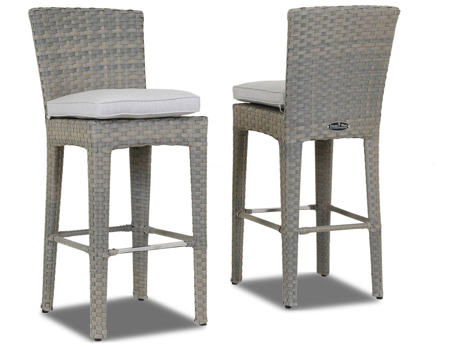 Sunset West Majorca Wicker Outdoor Patio Counter Stool