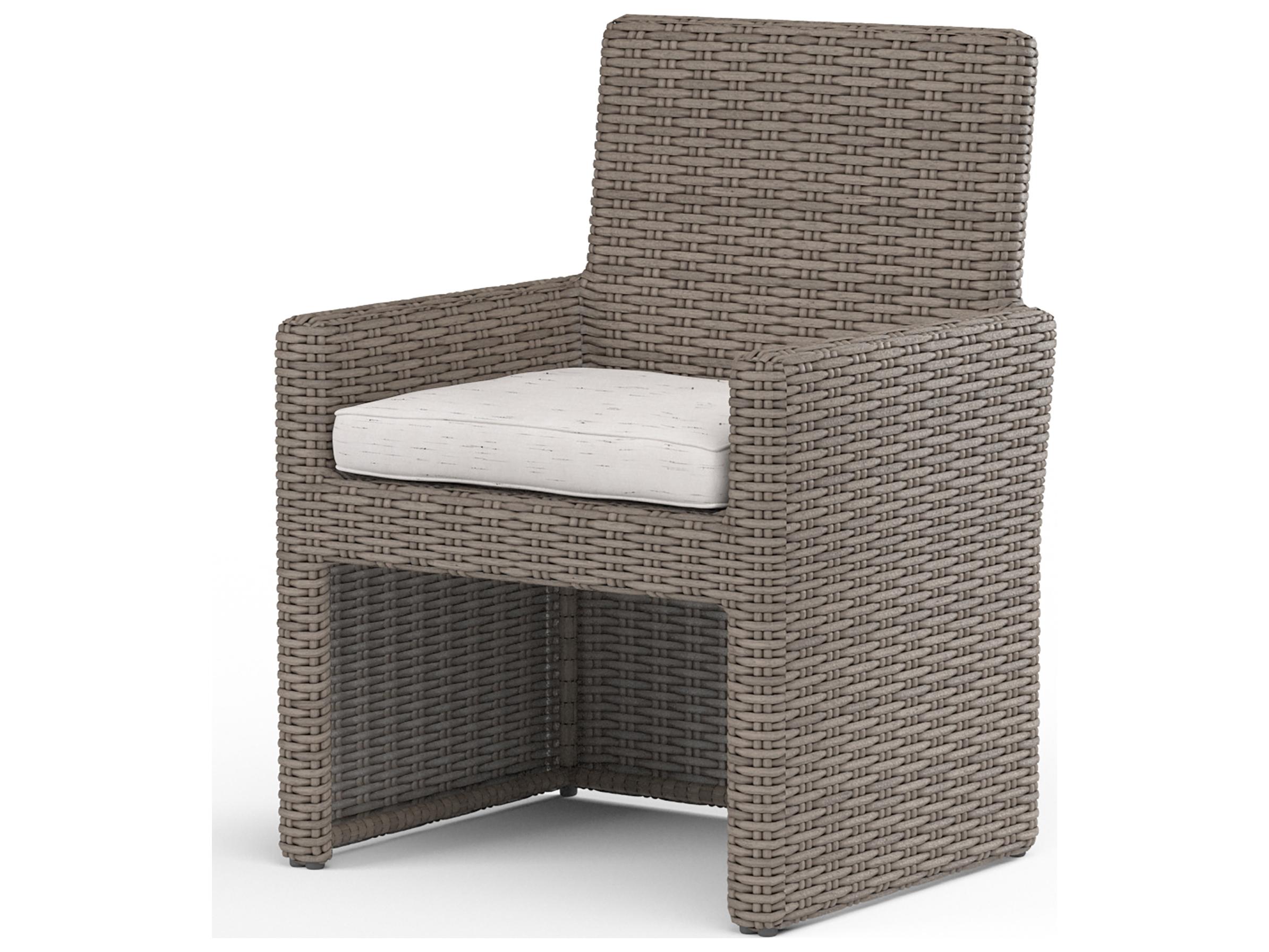 Sunset West Coronado Wicker Outdoor Patio Dining Arm Chair