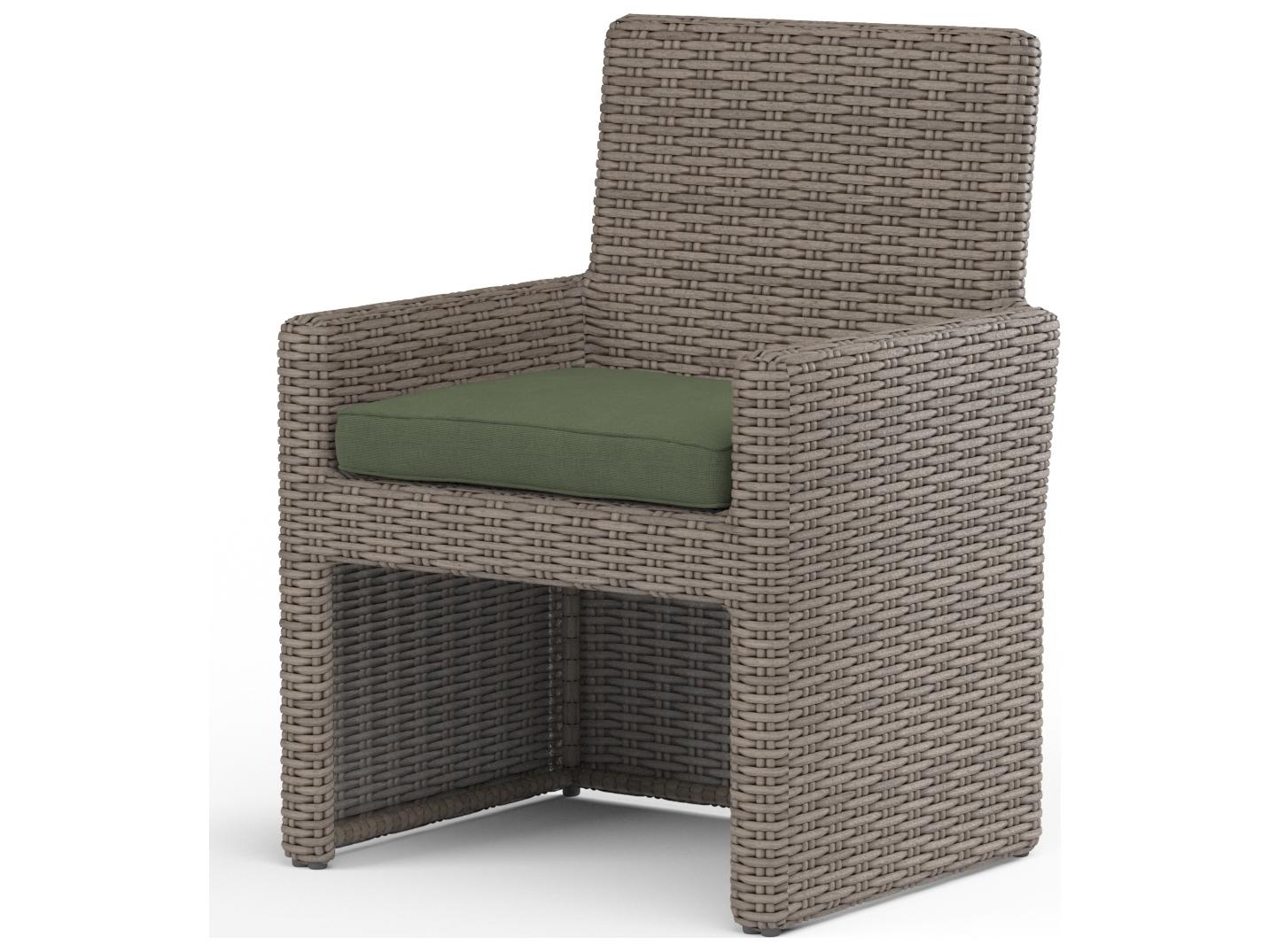 Sunset West Coronado Wicker Outdoor Patio Dining Arm Chair