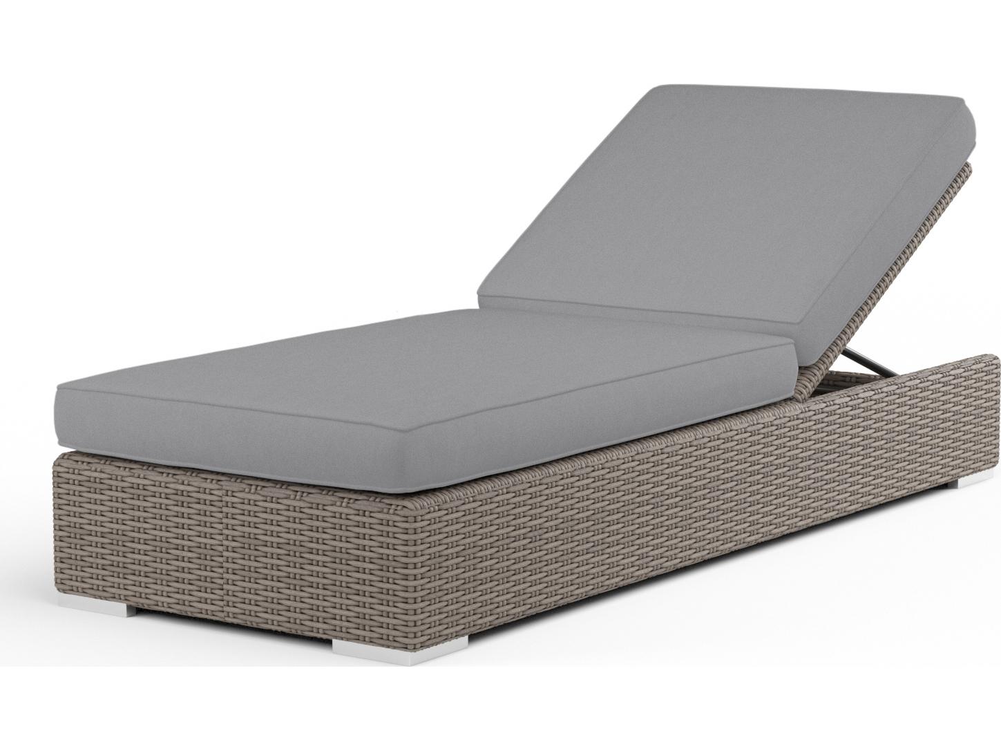 Sunset West Coronado Wicker Adjustable Outdoor Chaise Lounge