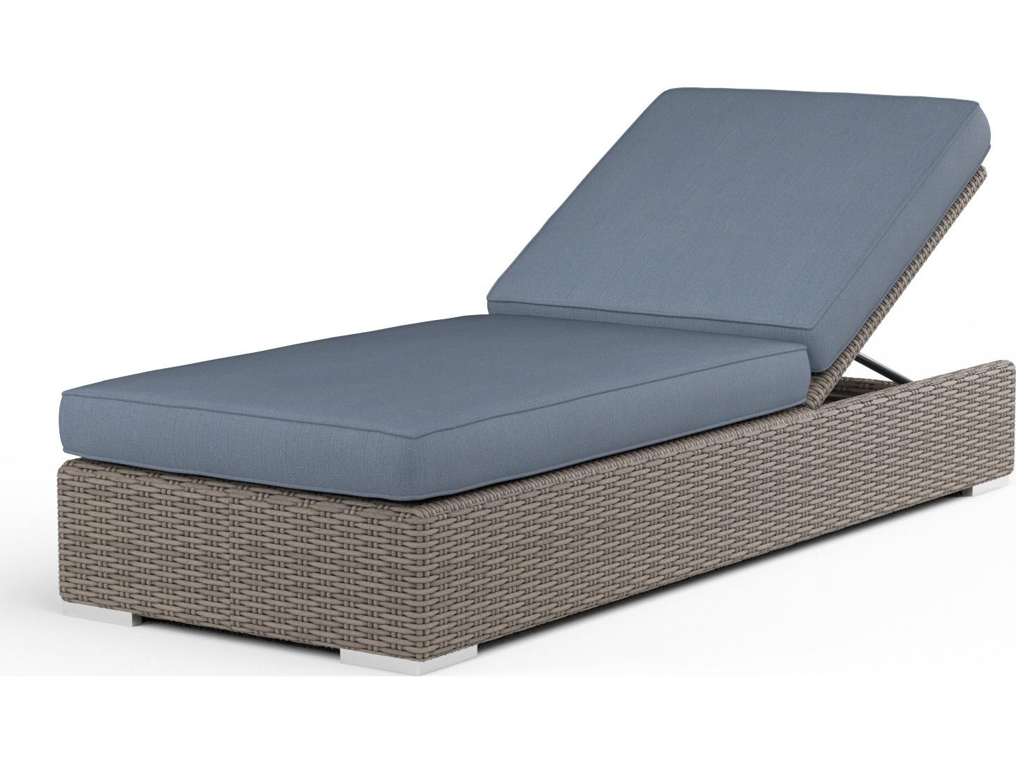 Sunset West Coronado Wicker Adjustable Outdoor Chaise Lounge