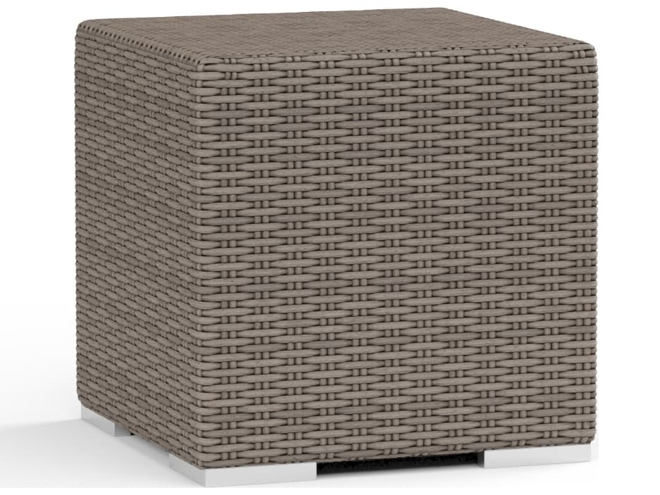 Sunset West Coronado Wicker Square Outdoor End Table
