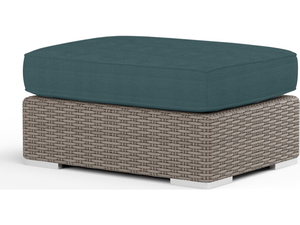 Sunset West Coronado Wicker Patio Ottoman