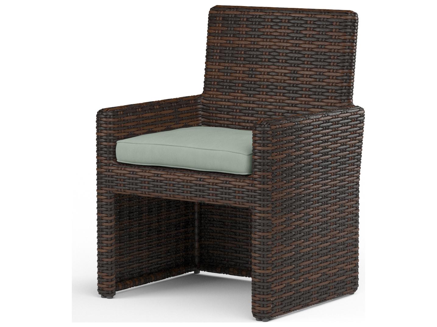 Sunset West Montecito Wicker Outdoor Patio Dining Chair