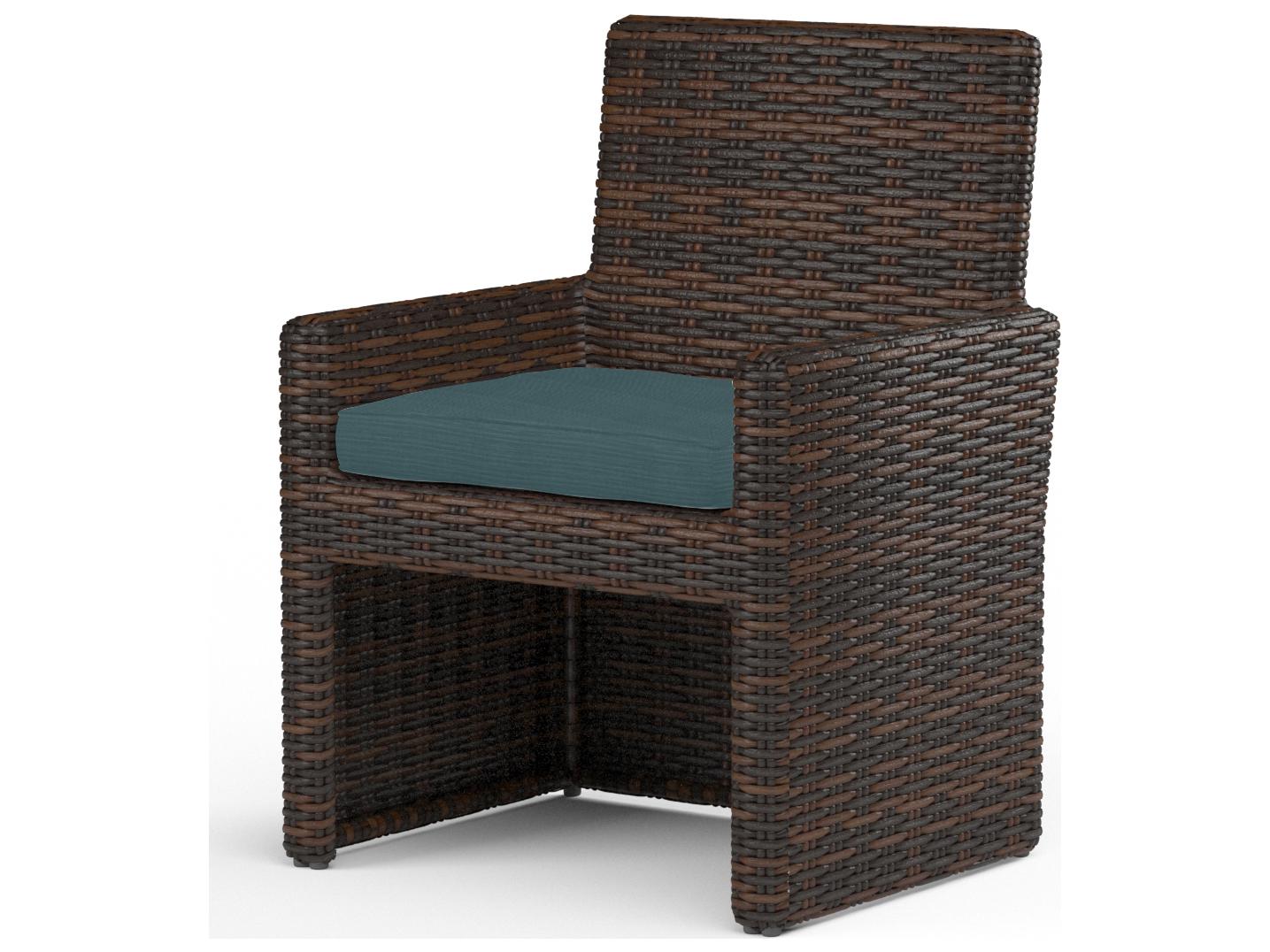 Sunset West Montecito Wicker Outdoor Patio Dining Chair