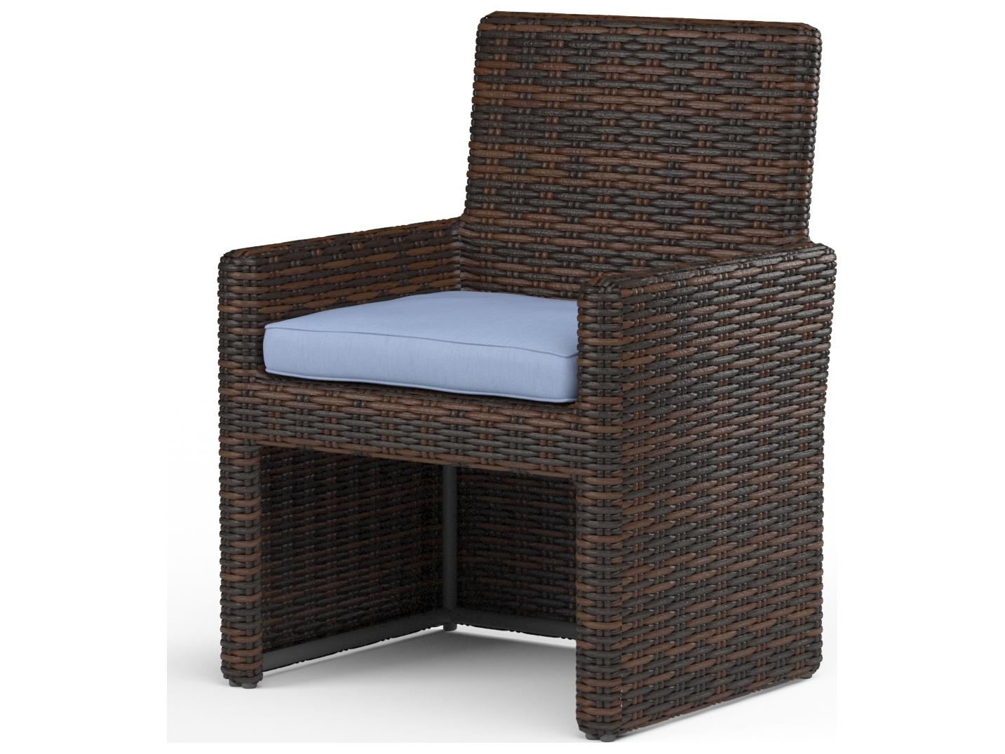 Sunset West Montecito Wicker Outdoor Patio Dining Chair