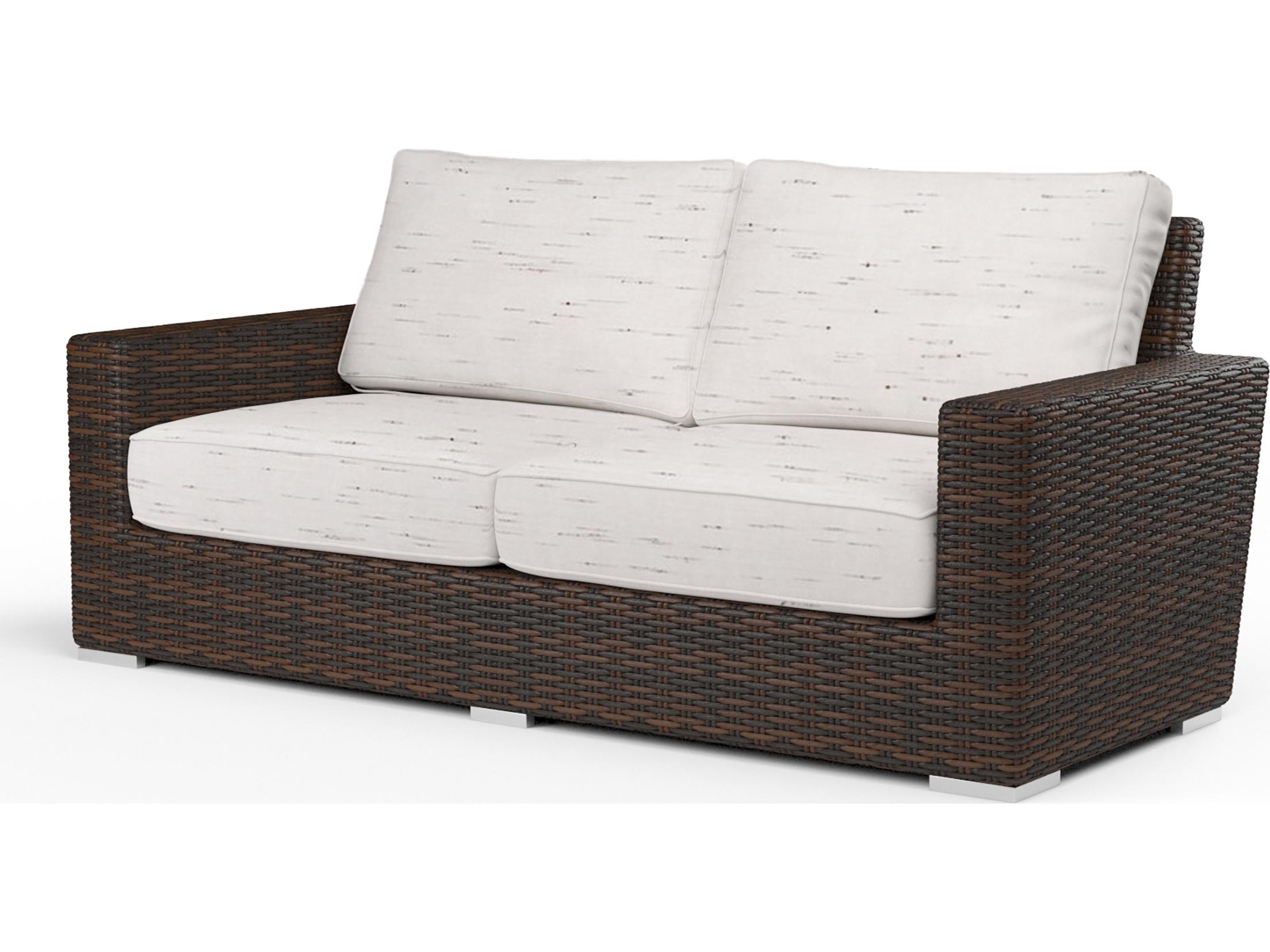 Sunset West Montecito Wicker Outdoor Patio Loveseat