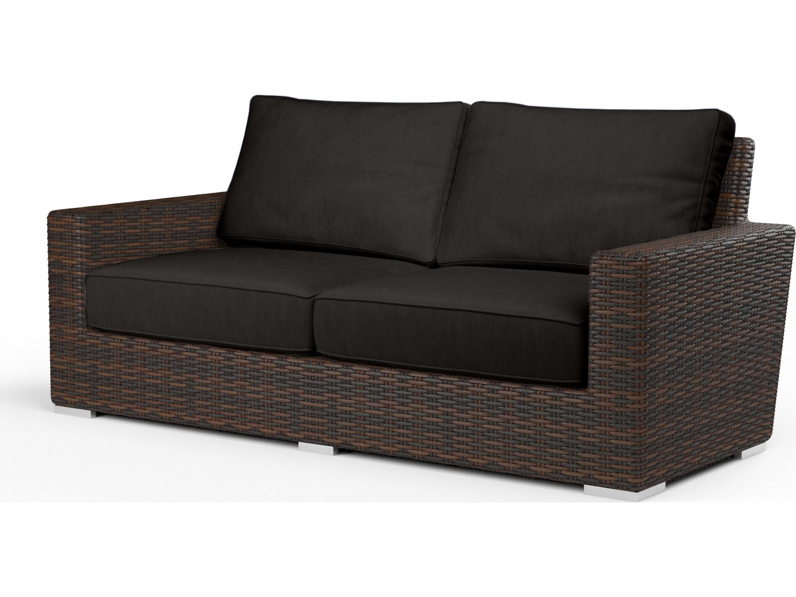 Sunset West Montecito Wicker Outdoor Patio Loveseat