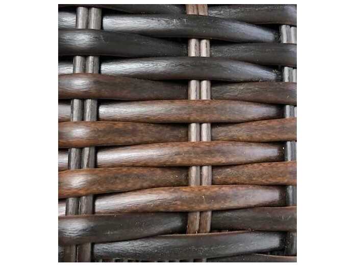 Sunset West Montecito Cognac Wicker Cushion Ottoman