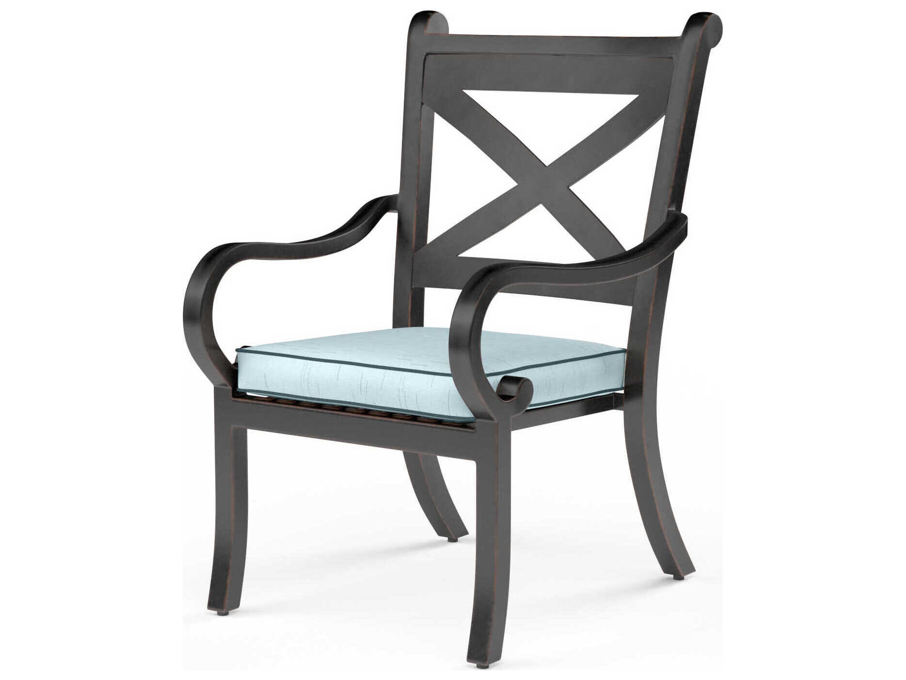 Sunset West Monterey Copper Aluminum Cushion Dining Chair