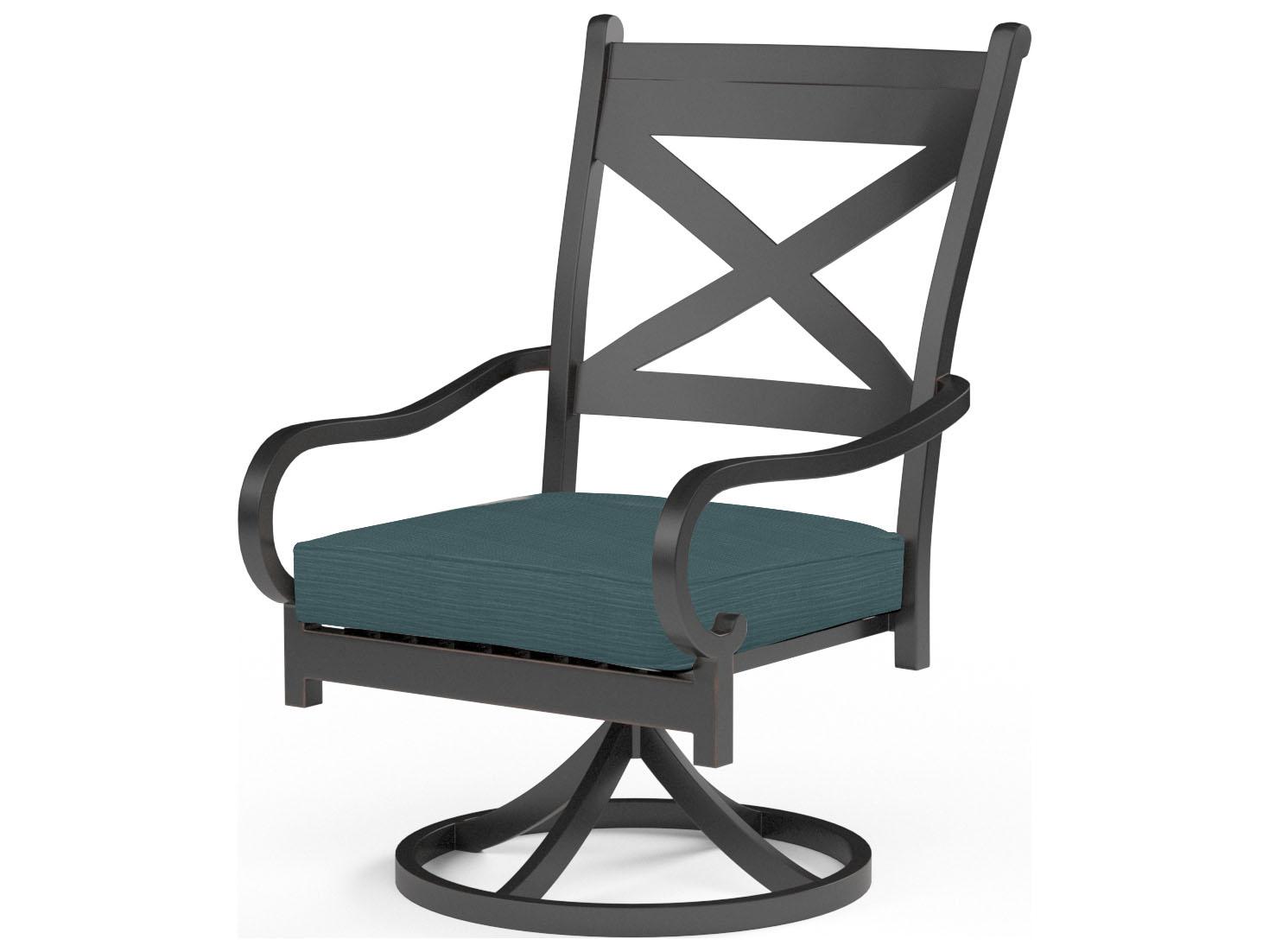Sunset West Monterey Aluminum Swivel Rocking Outdoor Dining Chair