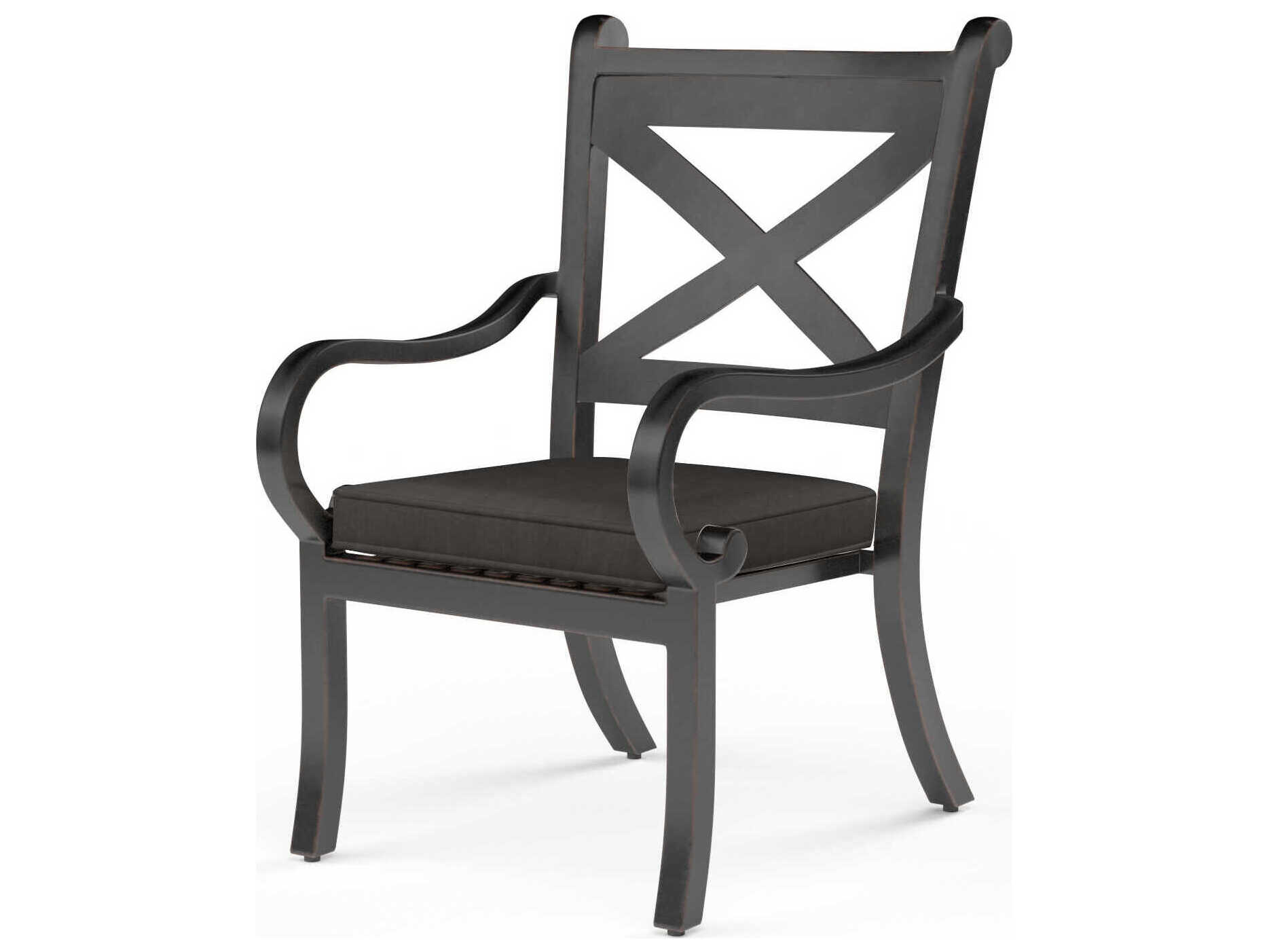 Sunset West Monterey Copper Aluminum Cushion Dining Chair