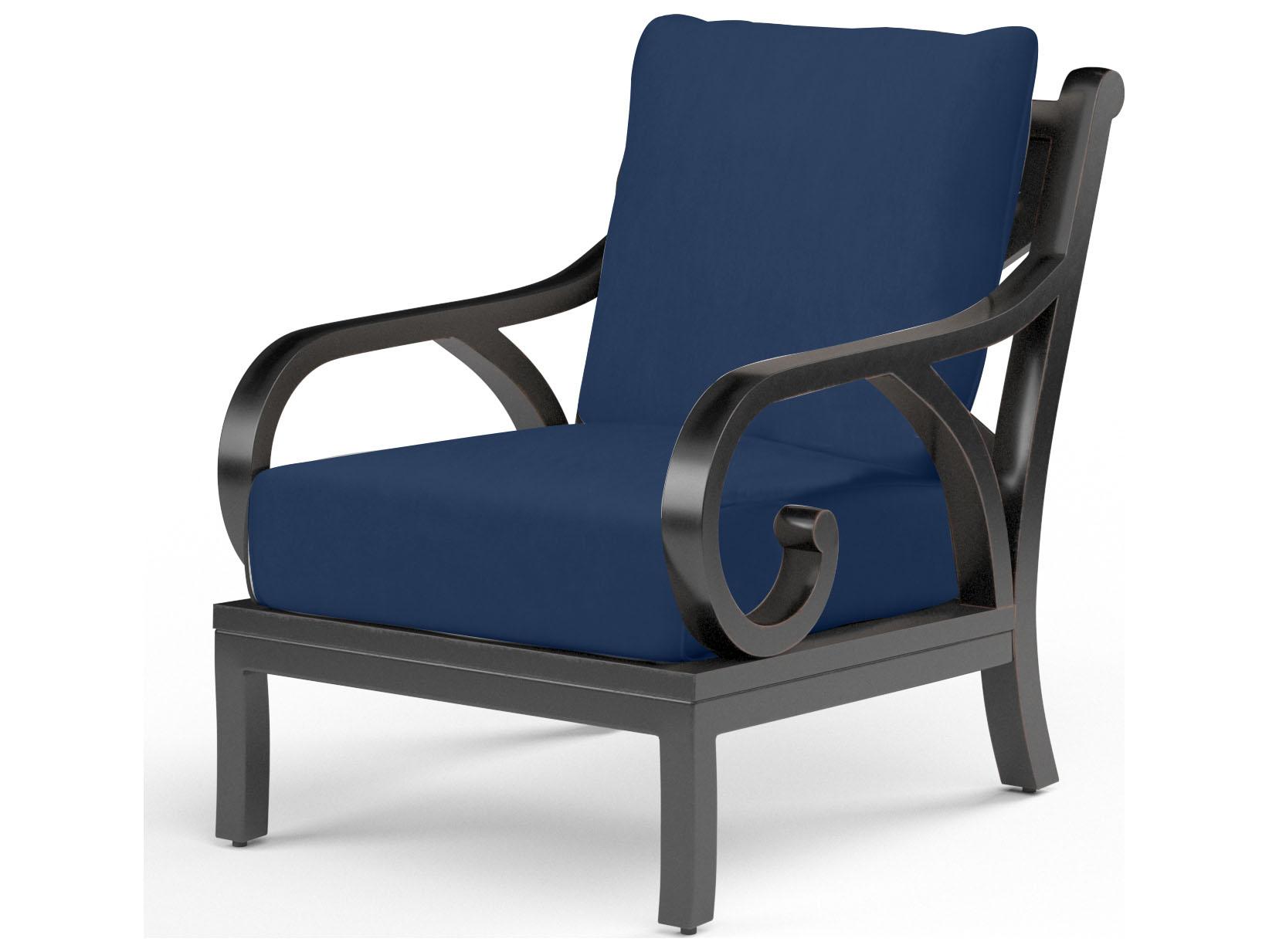 Sunset West Monterey Aluminum Outdoor Club Chair