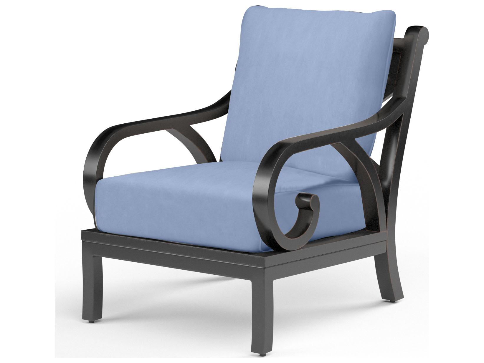Sunset West Monterey Aluminum Outdoor Club Chair