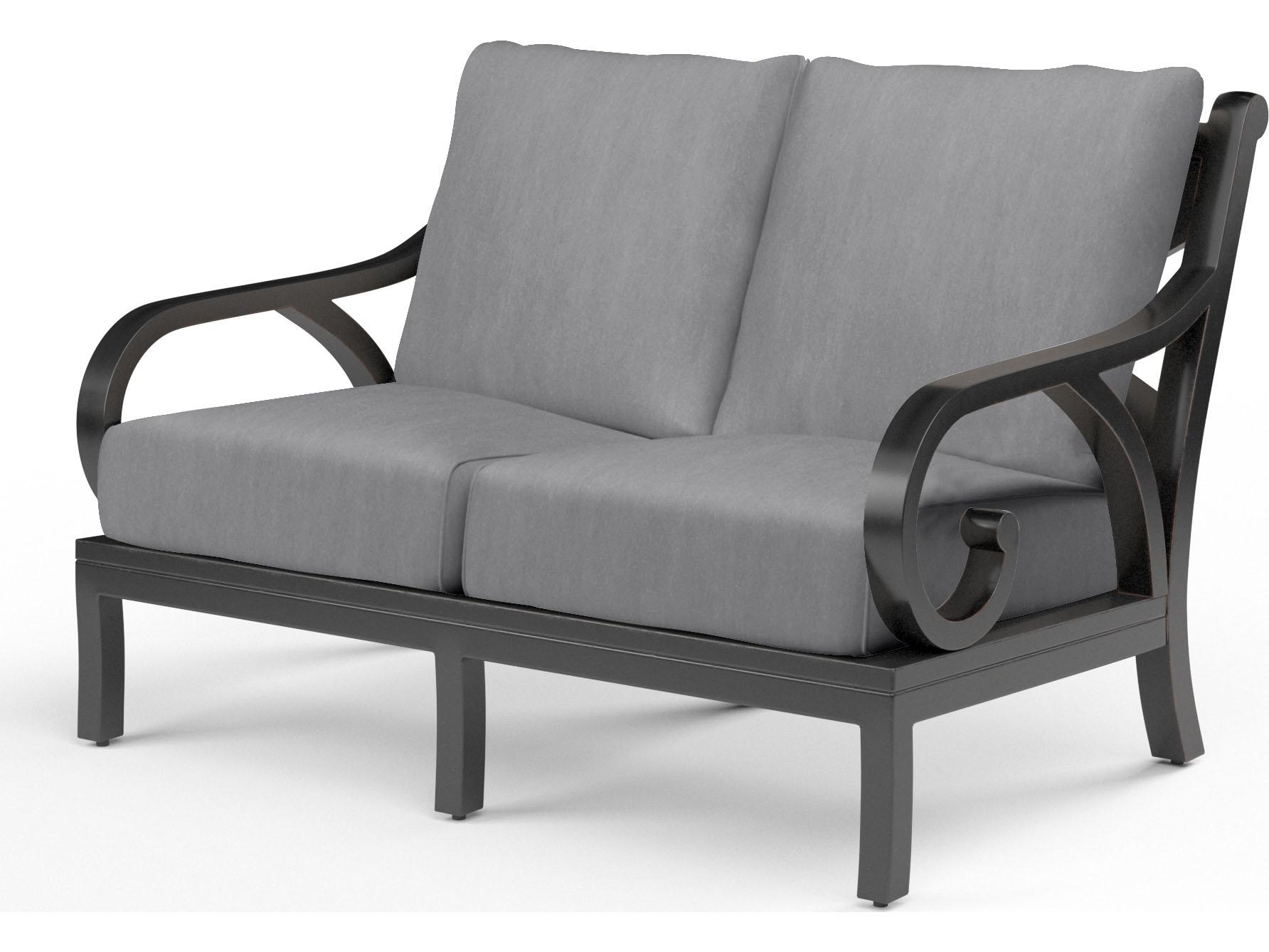 Sunset West Monterey Aluminum Outdoor Patio Loveseat