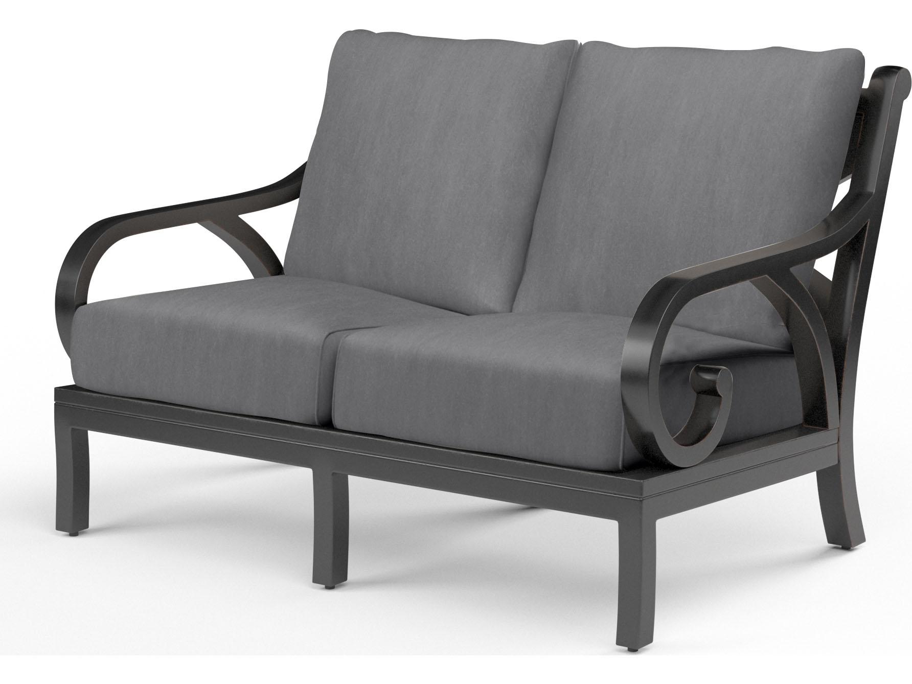 Sunset West Monterey Aluminum Outdoor Patio Loveseat