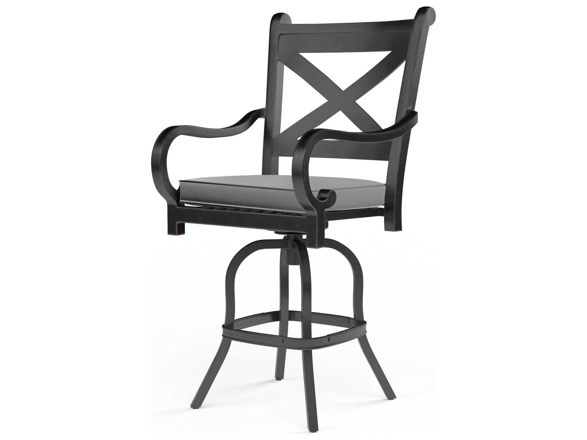 Sunset West Monterey Copper Aluminum Cushion Counter Stool