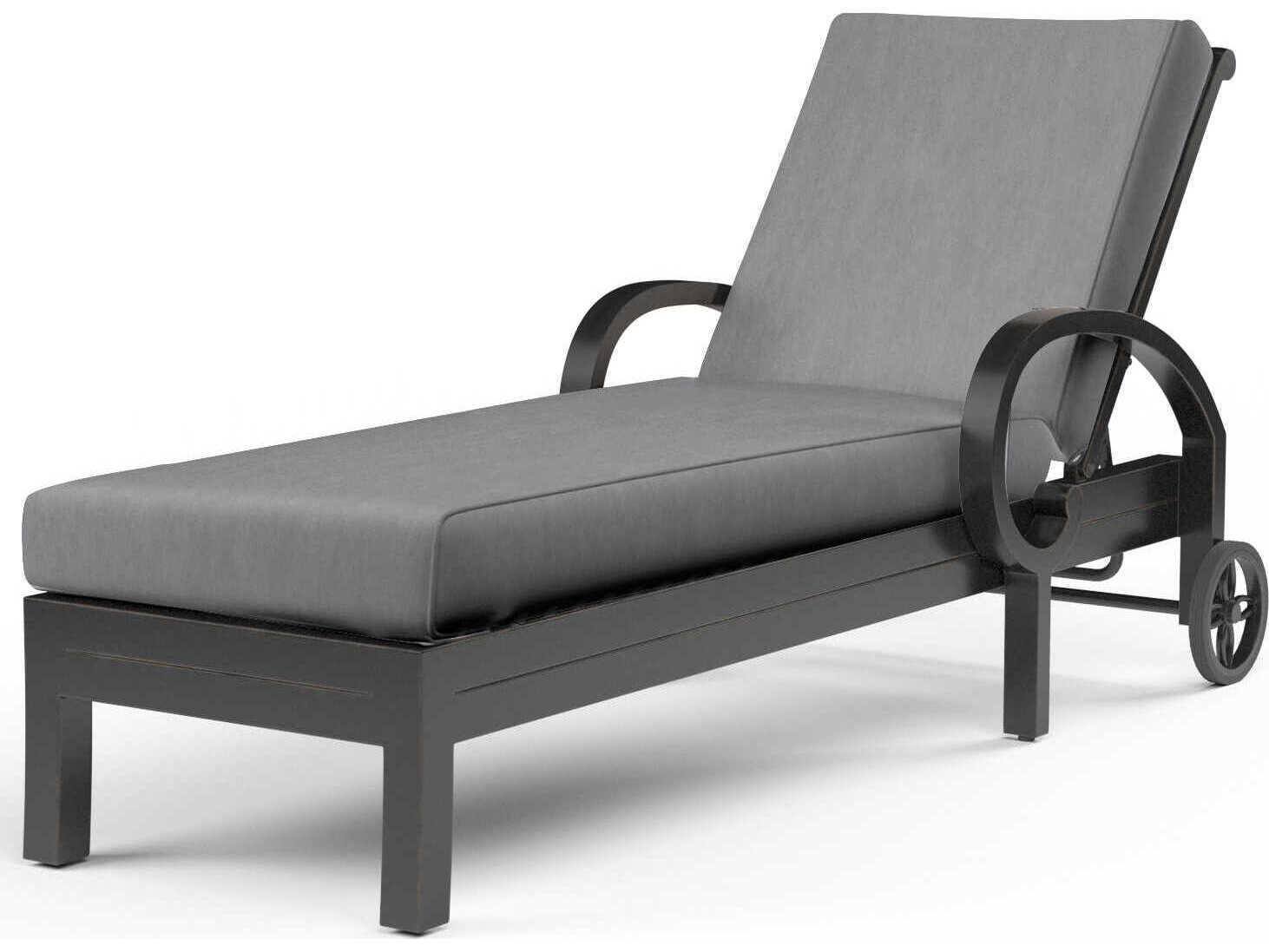 Sunset West Monterey Copper Aluminum Cushion Chaise Lounge