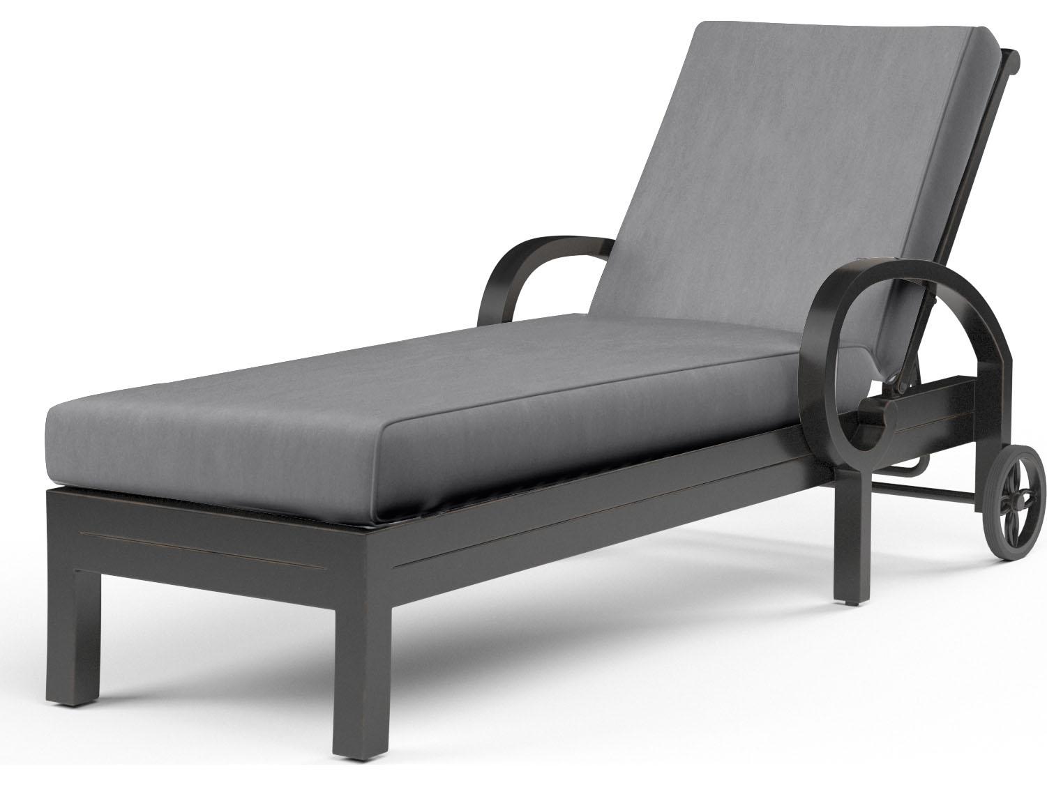Sunset West Monterey Aluminum Single Outdoor Patio Chaise