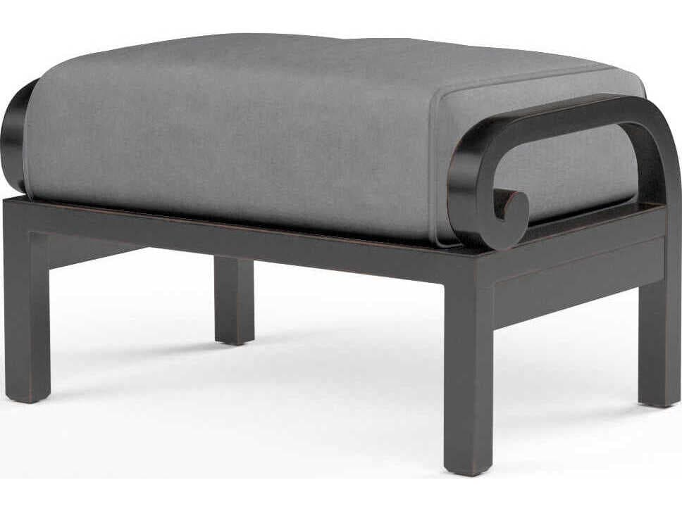 Sunset West Monterey Copper Aluminum Cushion Ottoman