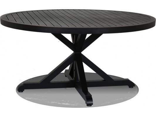 Sunset West Monterey Aluminum Round Outdoor Patio Dining Table