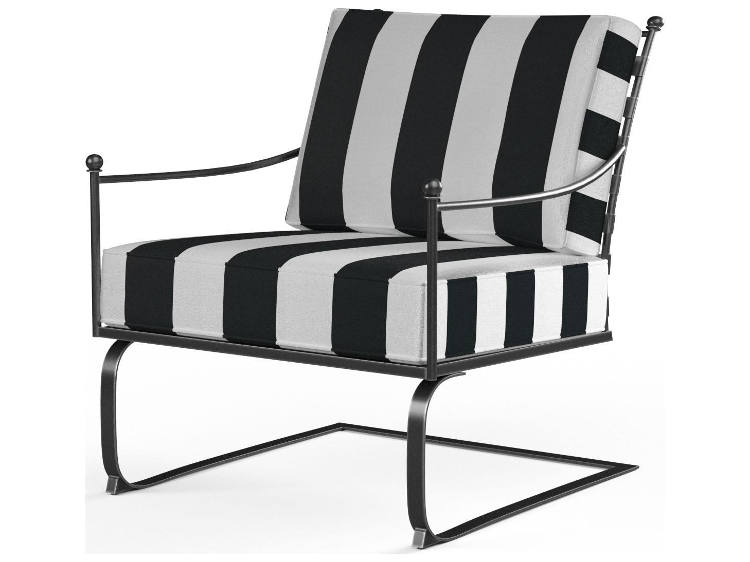 Sunset West Provence Wrought Iron Spring Patio Club Chair