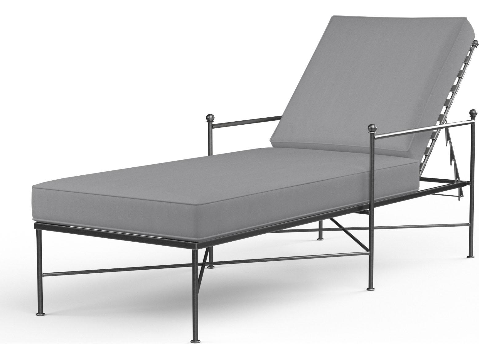 Sunset West Provence Wrought Iron Outdoor Chaise