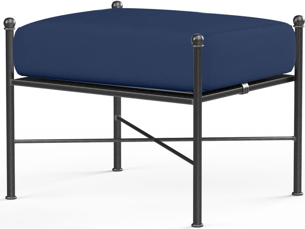 Sunset West Provence Wrought Iron Patio Ottoman