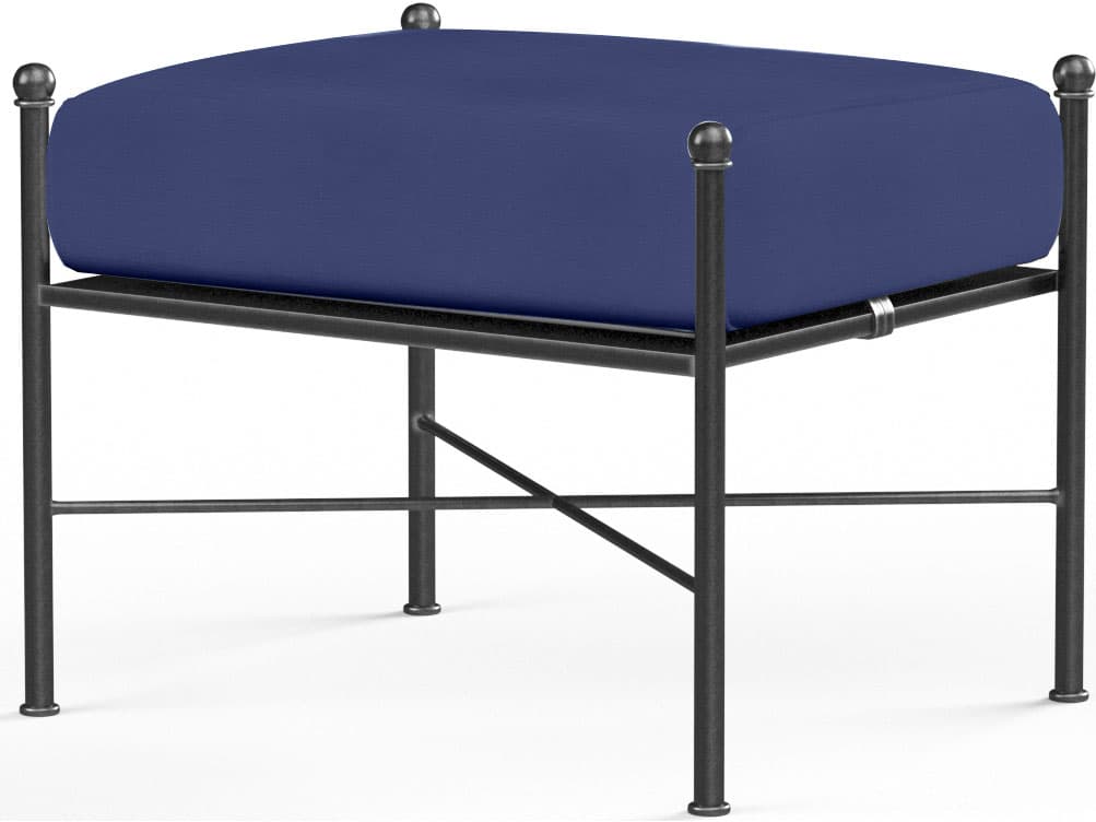 Sunset West Provence Wrought Iron Patio Ottoman