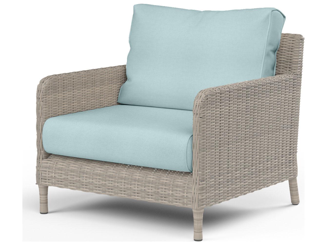 Sunset West Manhattan Wicker Outdoor Patio Club Chair