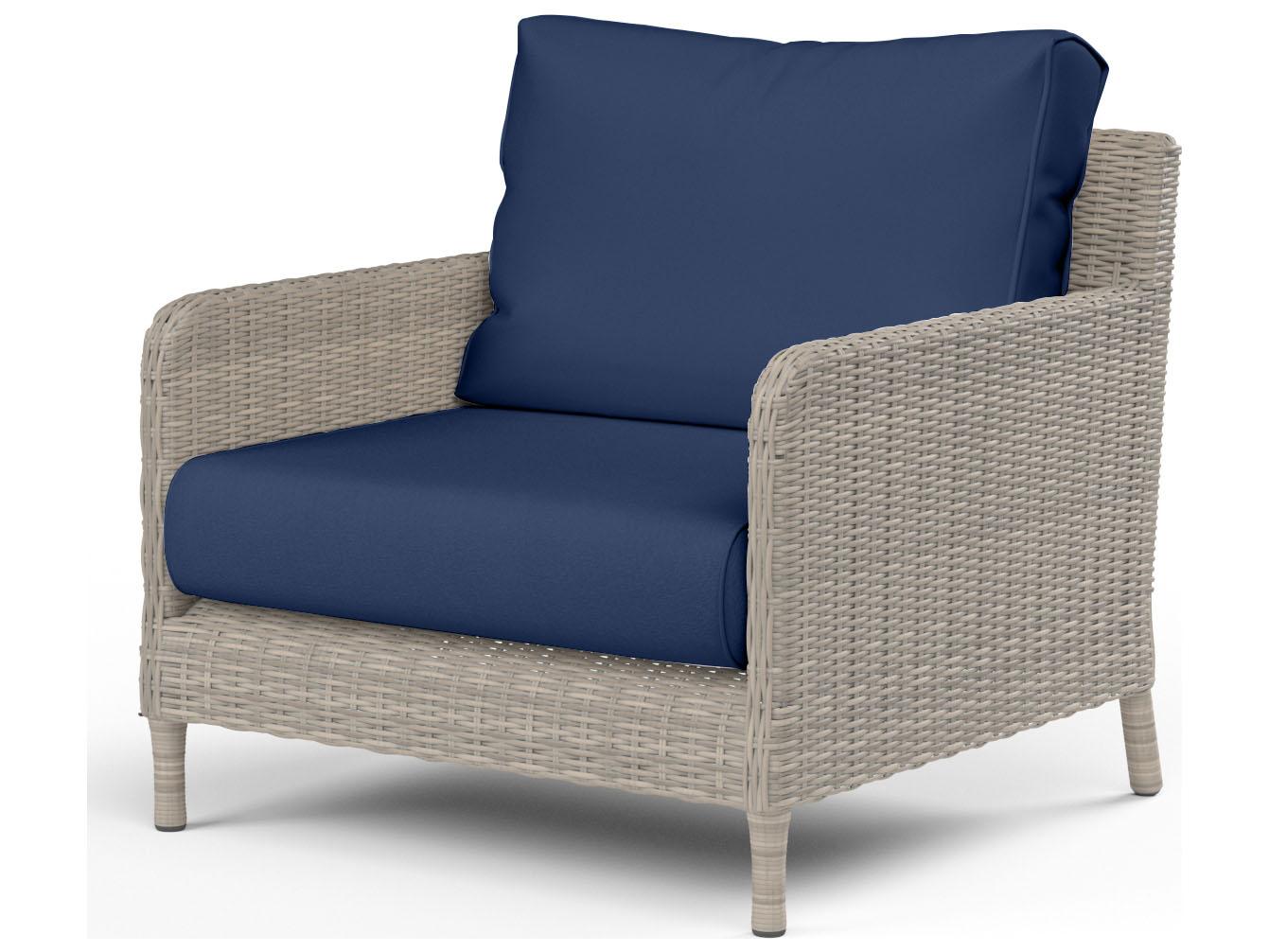 Sunset West Manhattan Wicker Outdoor Patio Club Chair