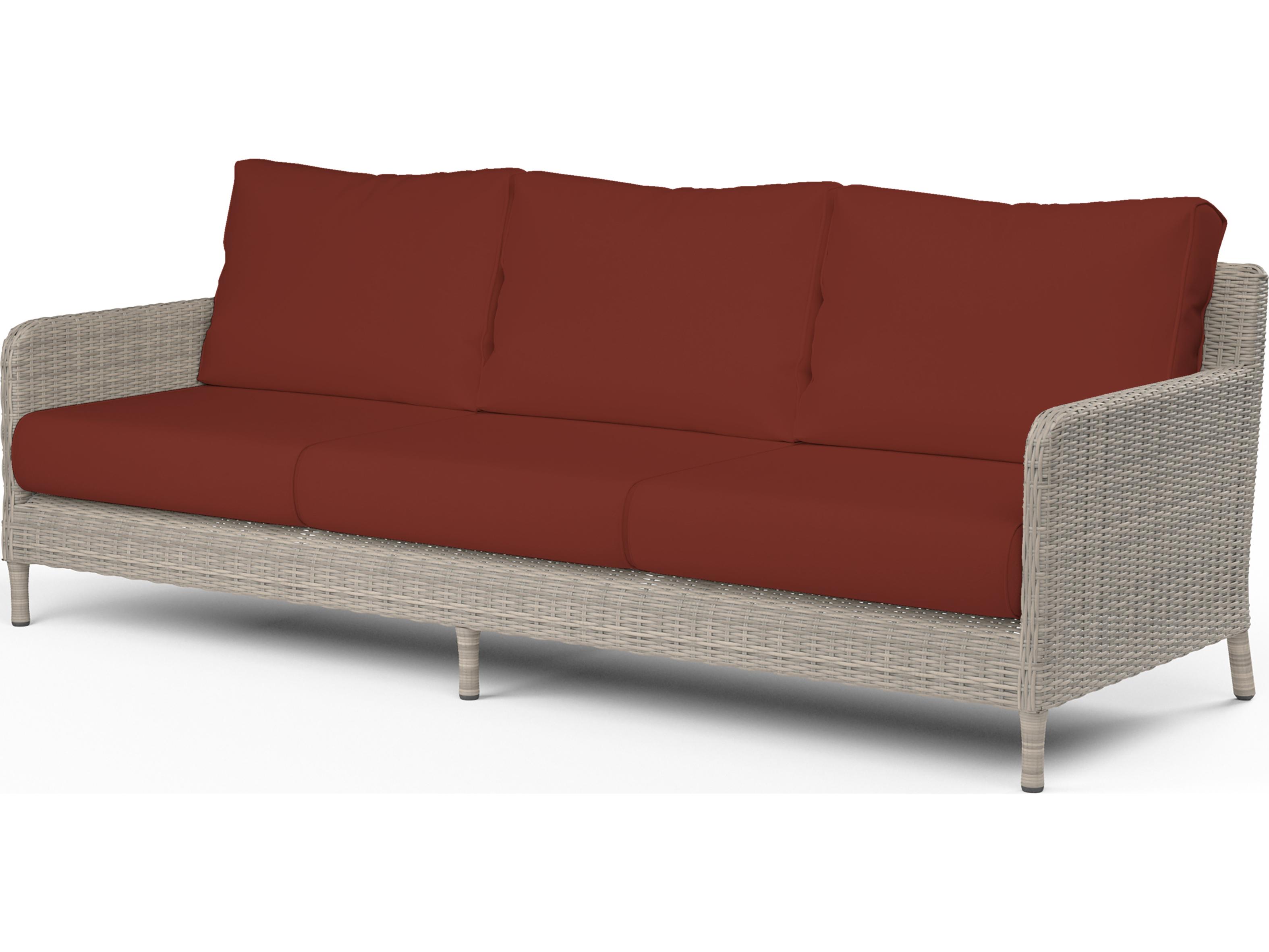 Sunset West Manhattan Wicker Outdoor Patio Sofa