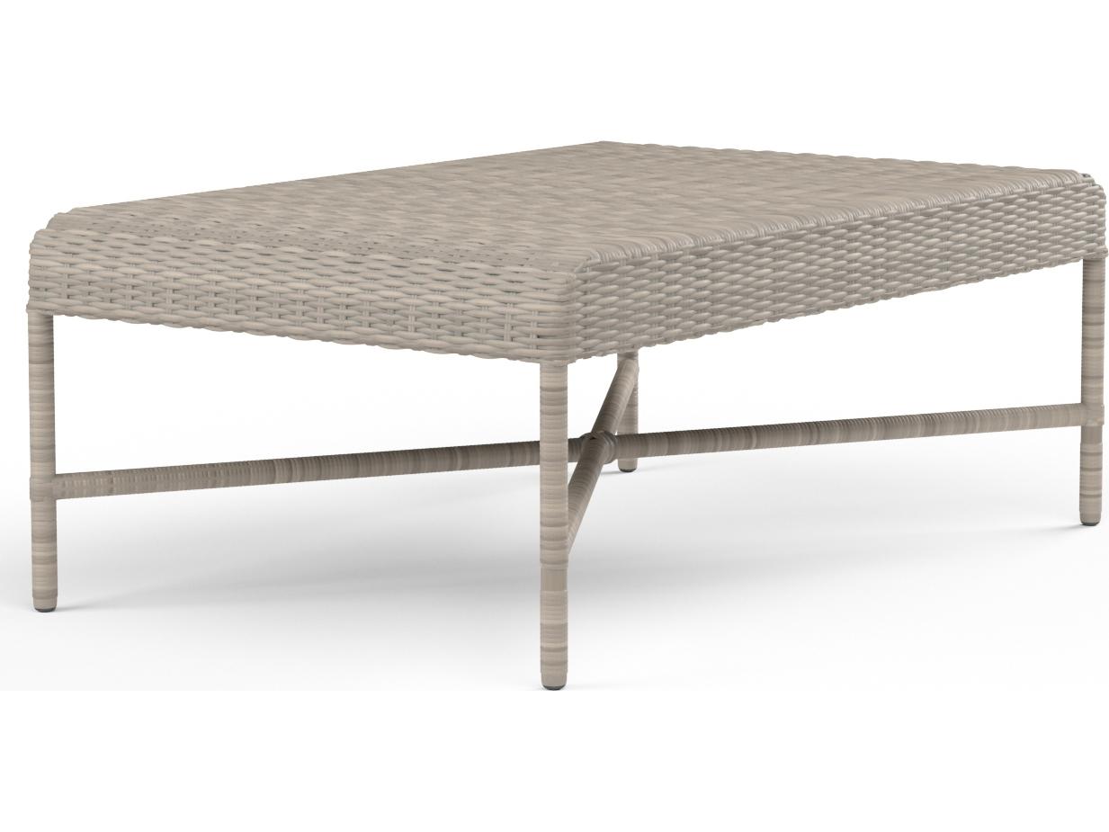 Sunset West Manhattan Wicker Rectangular Outdoor Coffee Table