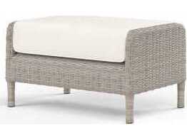 Sunset West Manhattan Grays Wicker Cushion Ottoman
