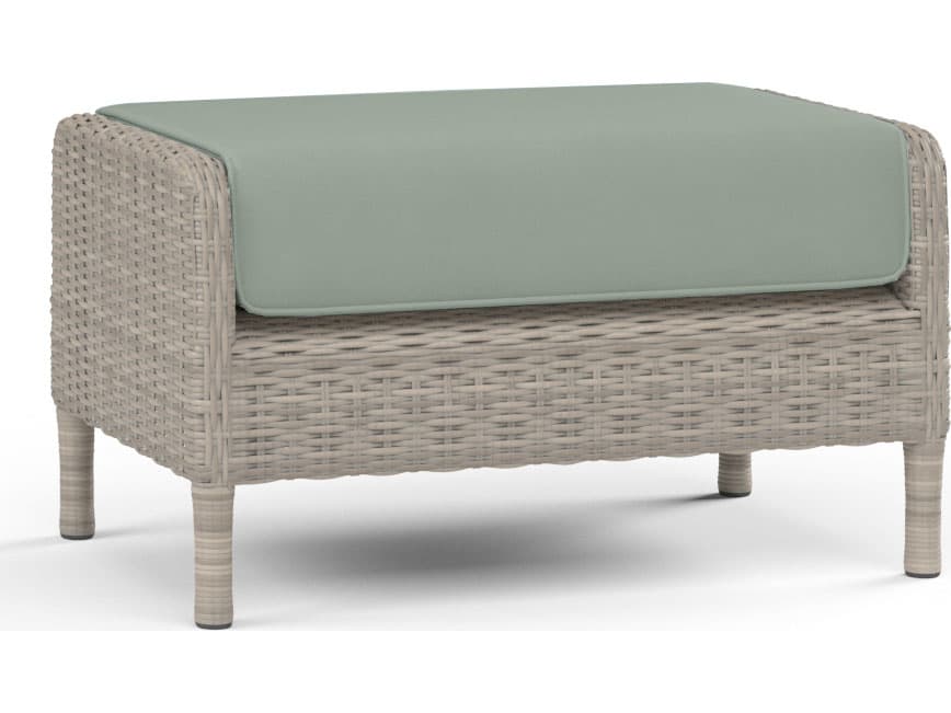 Sunset West Manhattan Wicker Outdoor Patio Ottoman