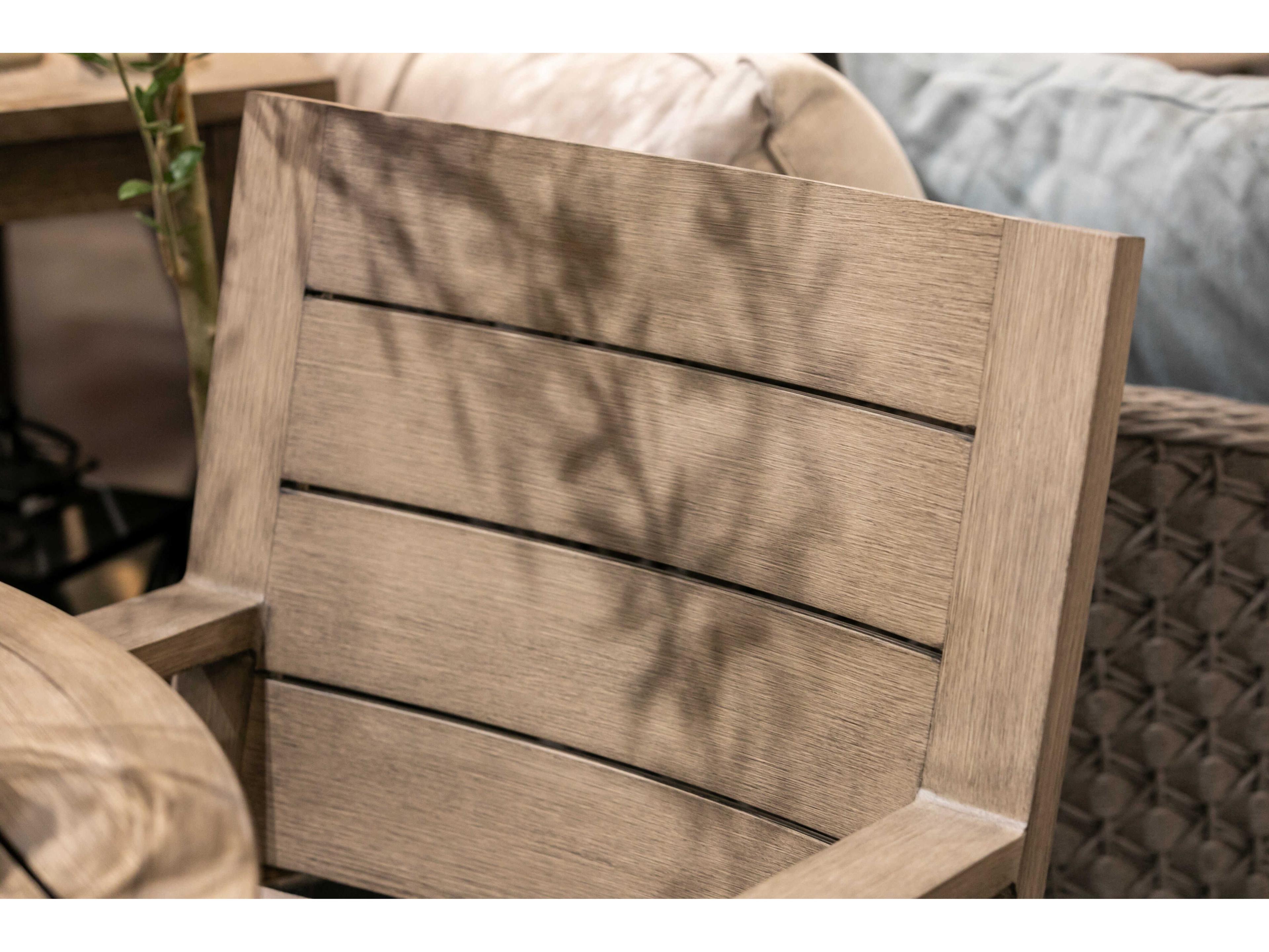 Sunset West Laguna Driftwood Aluminum Cushion Dining Chair