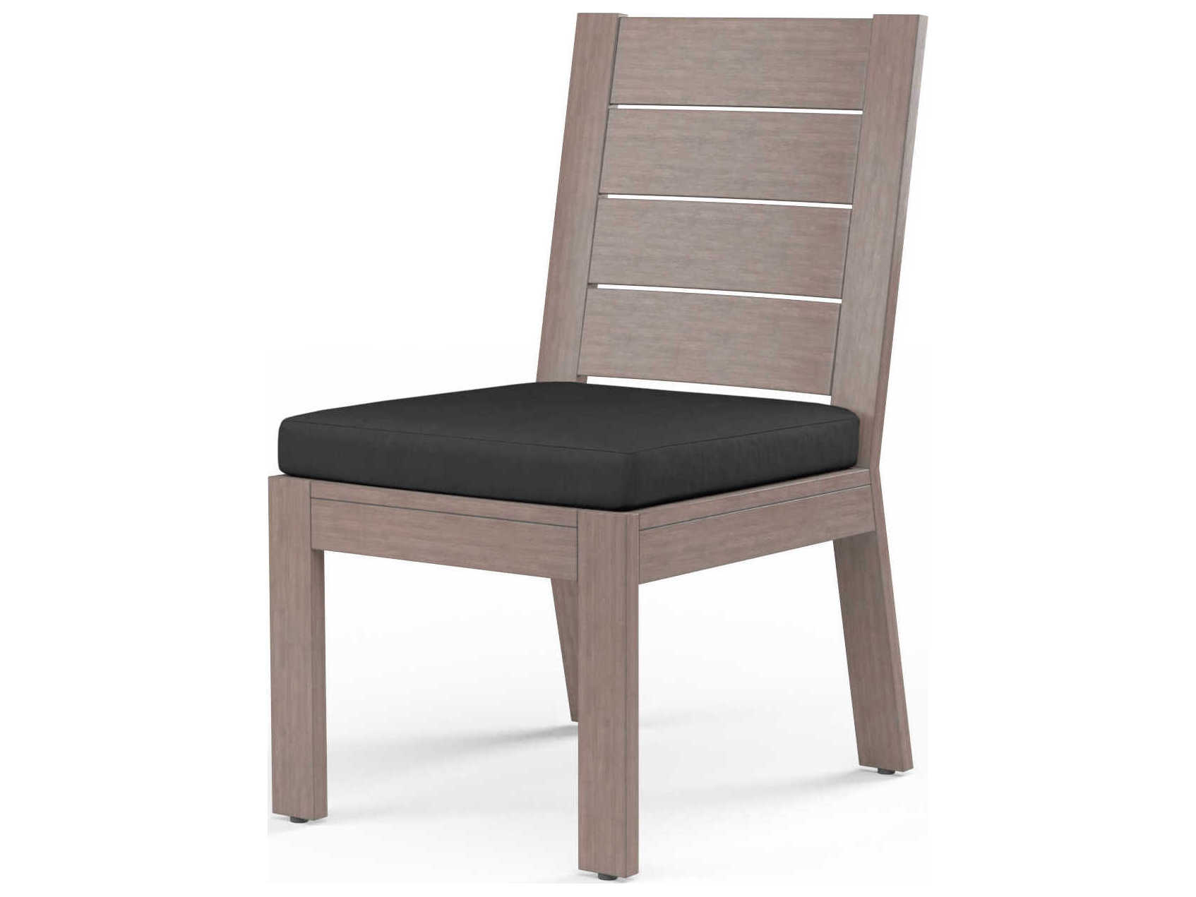 Sunset West Laguna Driftwood Aluminum Cushion Dining Chair